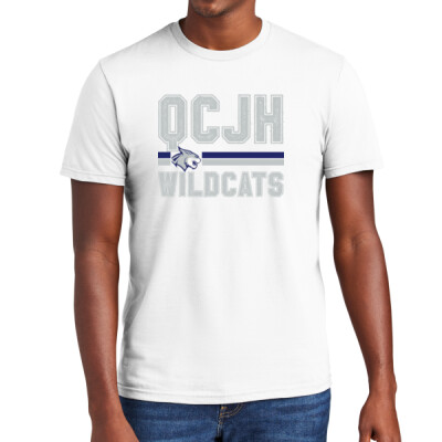 Adult QCJH Wildcats Ring Spun T-shirt Thumbnail