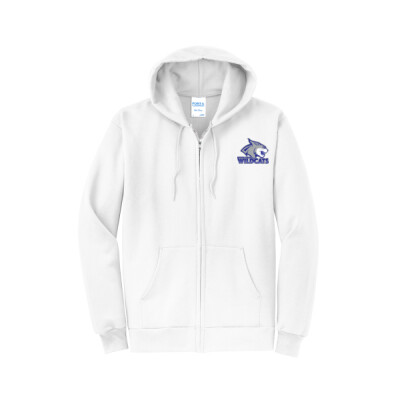 Adult QCJH Wildcats Zippered Hoodie Thumbnail