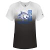 Women's V-Neck Ombre T-Shirt Thumbnail